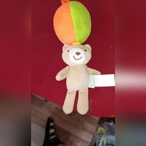 Plush Teddy Bear with Colorful Ball